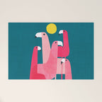 Pink flamingoes Welcome Mat Gallery Image 1