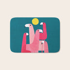 Pink flamingoes Bath Mat Gallery Image 1