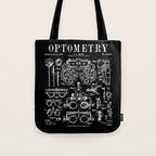 Optometrist Optometry Eye Doctor Tools Vintage Patent Print Tote Bag Gallery Image 1