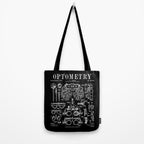 Optometrist Optometry Eye Doctor Tools Vintage Patent Print Tote Bag Gallery Image 2