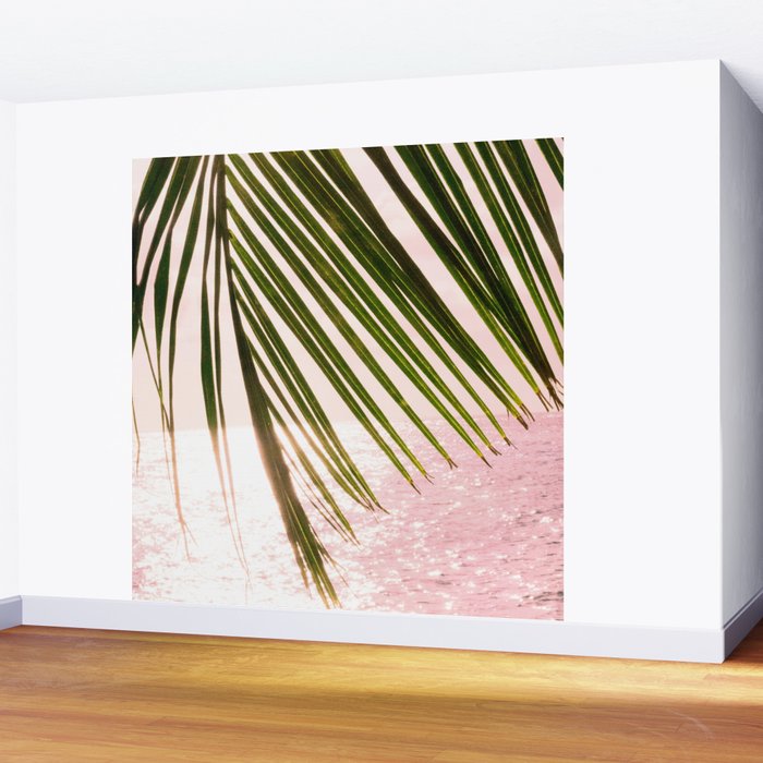 Tropical Sunset Ocean Palm Dream #2 #tropical #beach #wall #decor #art #society6 Wall Mural Gallery Image 2