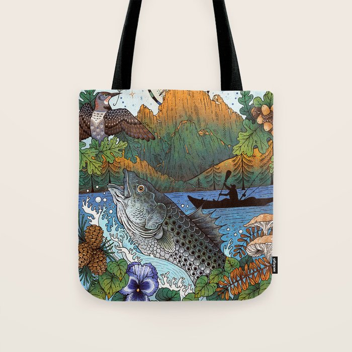 Camping Tote Bag Gallery Image 1