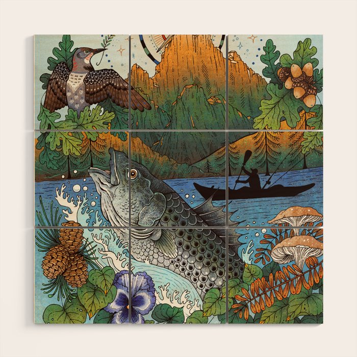 Camping Wood Wall Art Gallery Image 1