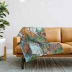 Camping Throw Blanket Gallery Image 1