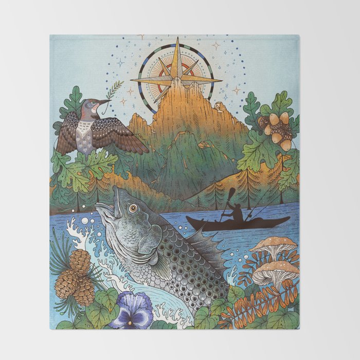 Camping Throw Blanket Gallery Image 2