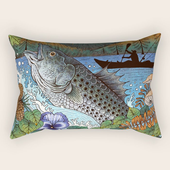 Camping Rectangular Pillow Gallery Image 1