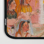 Girls Spraying Each Other at Holi c. 1640-50 Northwestern India, Rajasthan, Rajput Kingdom of Bikaner Gum tempera, ink, and gold on paper  Laptop Sleeve Gallery Image 3