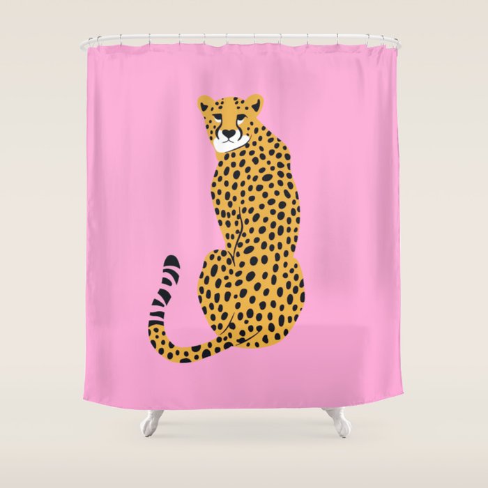 Fierce in Pink  Shower Curtain Gallery Image 1
