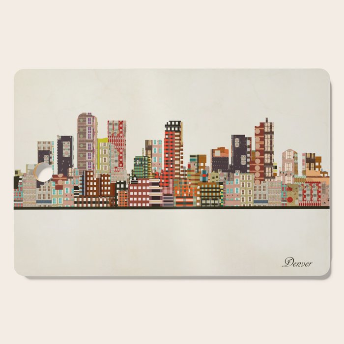 denver colorado skyline Cutting Board Gallery Image 1