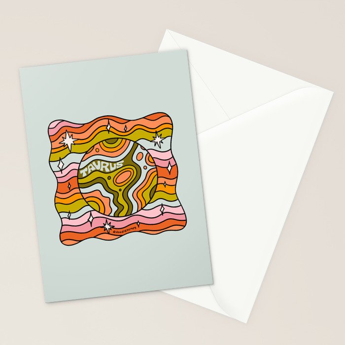 Taurus Planet Stationery Card Gallery Image 2