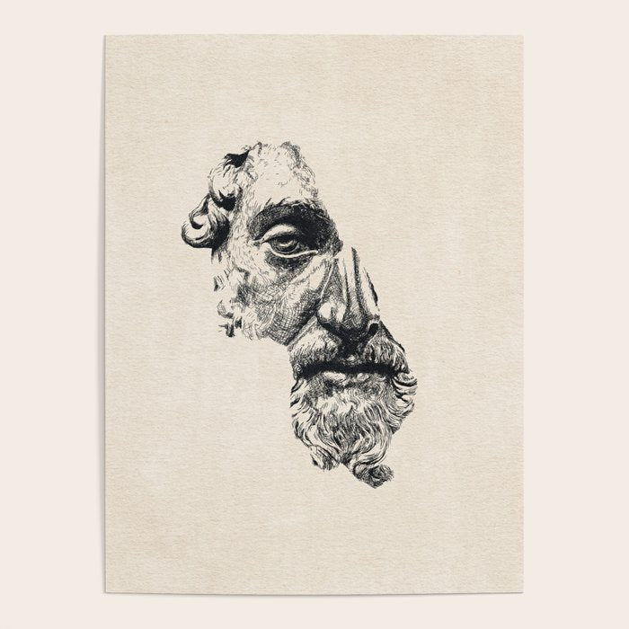 MARCUS AURELIUS ANTONINUS AUGUSTUS / Ink Poster Gallery Image 1