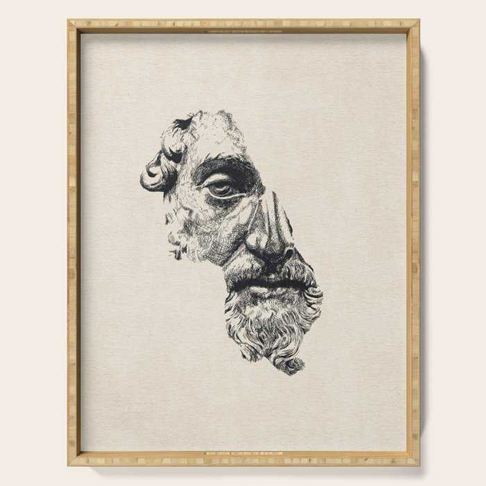 MARCUS AURELIUS ANTONINUS AUGUSTUS / Ink Serving Tray Gallery Image 1