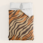 Tiger stripe animal print art pattern Duvet Cover Gallery Image 6