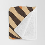Tiger stripe animal print art pattern Throw Blanket Gallery Image 3