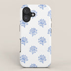 Small Distressed Block Print - Cobalt iPhone Case Gallery Image 1
