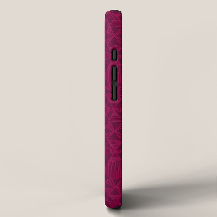 Abstract Minimalism in Raspberry iPhone Case Gallery Image 2