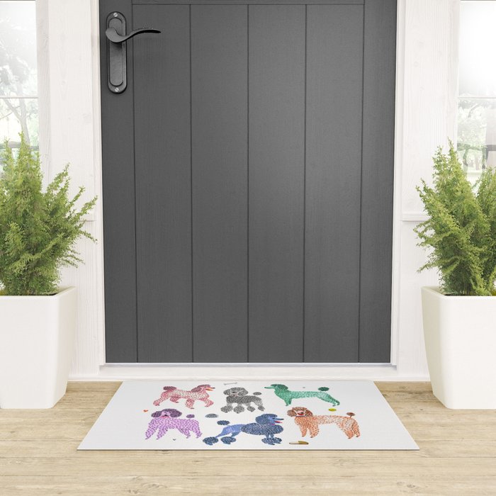 Poodles by Veronique de Jong Welcome Mat Gallery Image 3