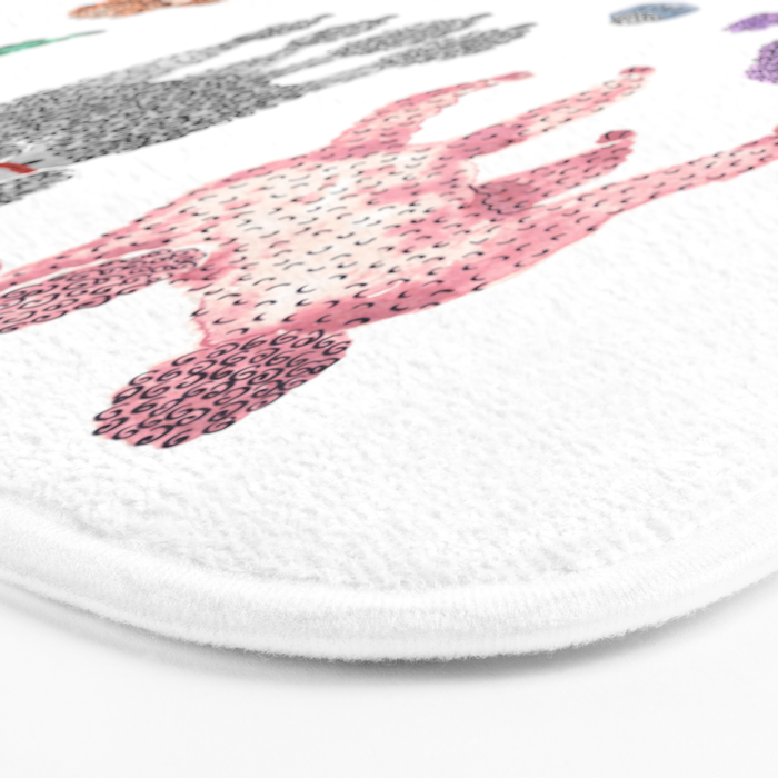 Poodles by Veronique de Jong Bath Mat Gallery Image 3