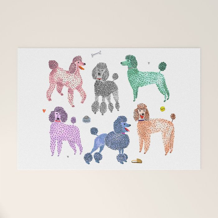 Poodles by Veronique de Jong Welcome Mat Gallery Image 1