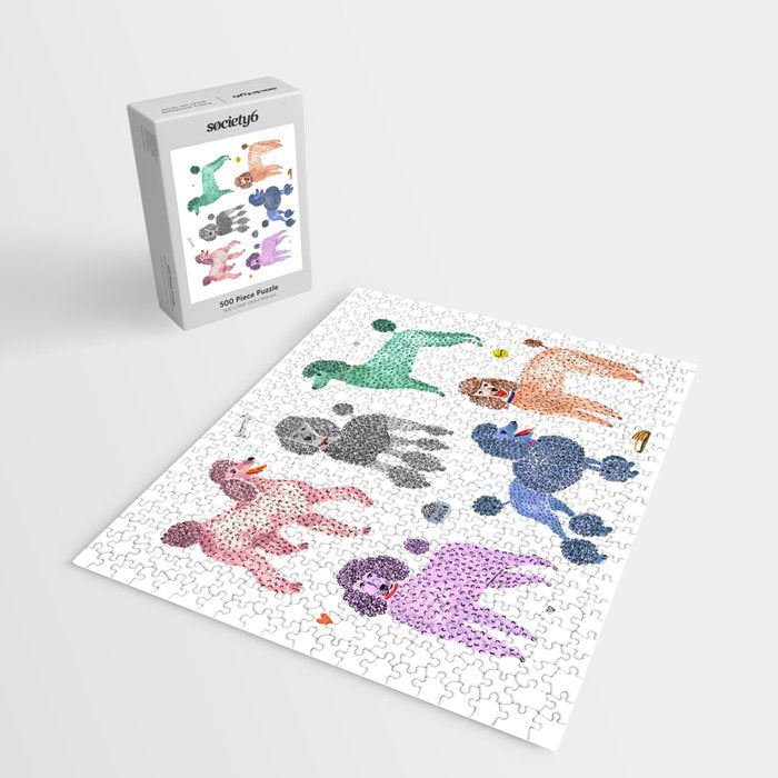Poodles by Veronique de Jong Jigsaw Puzzle Gallery Image 2