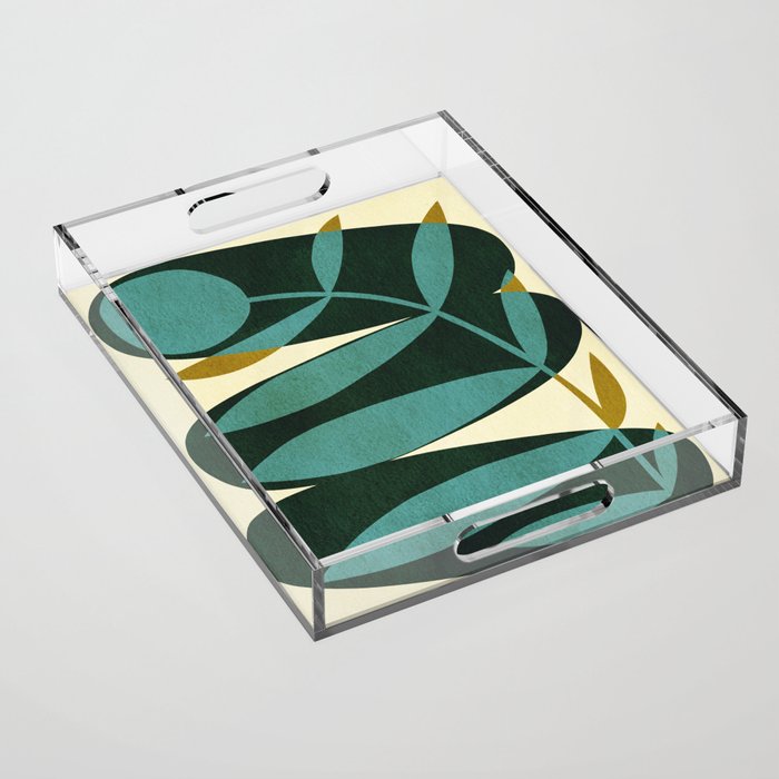 Abstract-botanical 43-2 Acrylic Tray Gallery Image 1