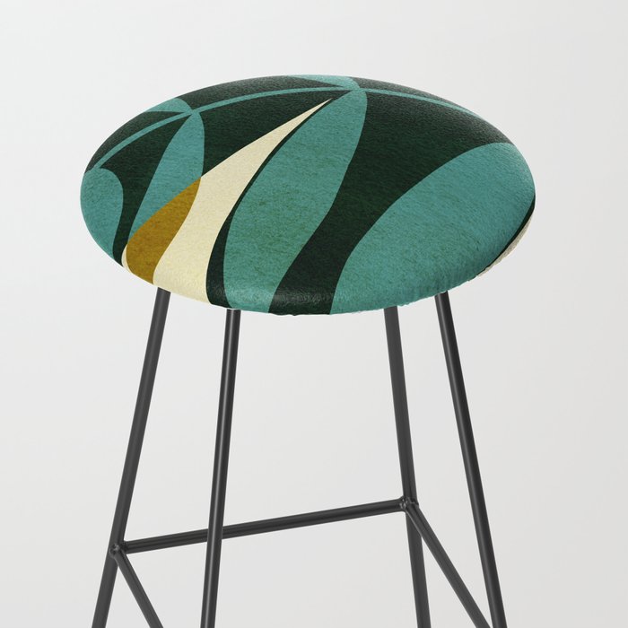 Abstract-botanical 43-2 Stool Gallery Image 2