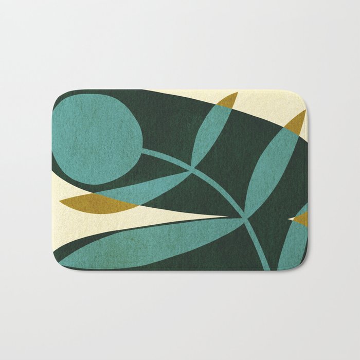 Abstract-botanical 43-2 Bath Mat Gallery Image 1