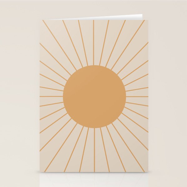 Minimal Sunrays Stationery Card Gallery Image 1