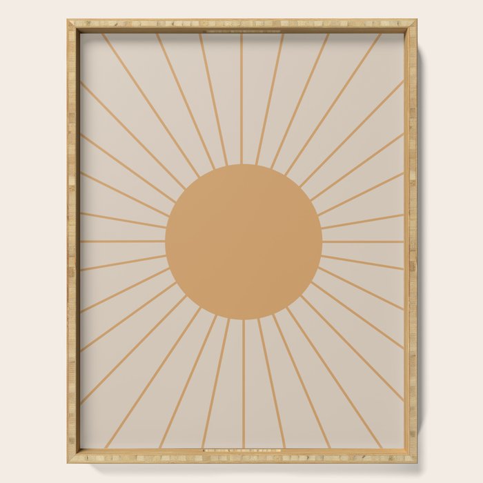Minimal Sunrays Serving Tray Gallery Image 1