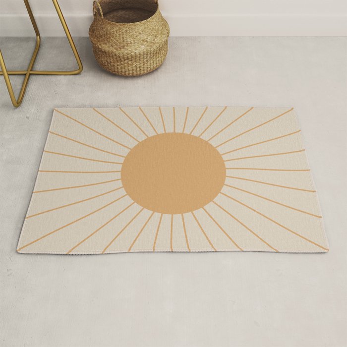 Minimal Sunrays Rug Gallery Image 1
