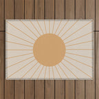 Minimal Sunrays Outdoor Rug Gallery Image 1