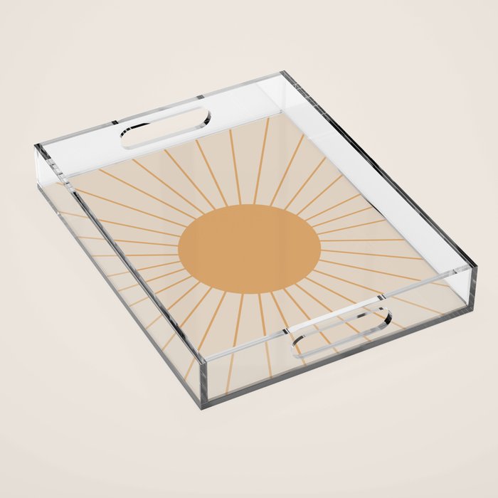 Minimal Sunrays Acrylic Tray Gallery Image 1