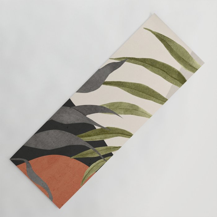 Abstract Art Tropical Leaves 92 Yoga Mat Gallery Image 1