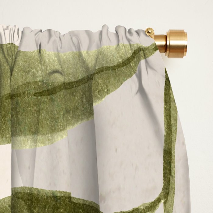 Abstract Art Tropical Leaves 92 Window Curtain Gallery Image 2