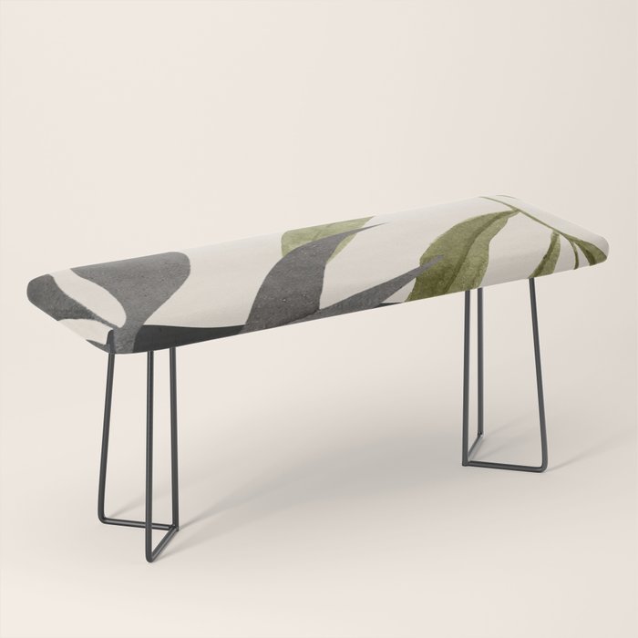 Abstract Art Tropical Leaves 92 Bench Gallery Image 1