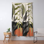 Abstract Art Tropical Leaves 92 Window Curtain Gallery Image 5