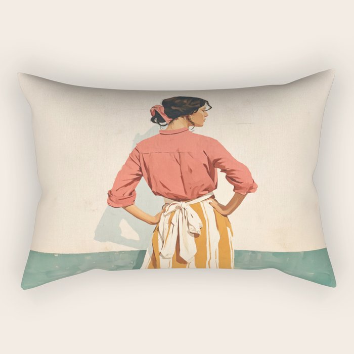 Elegance Wrapped in Seasons Rectangular Pillow Gallery Image 2