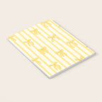 Charming Yellow Ribbon and Stripes  Notebook Gallery Image 3