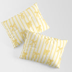 Charming Yellow Ribbon and Stripes  Pillow Sham Gallery Image 3