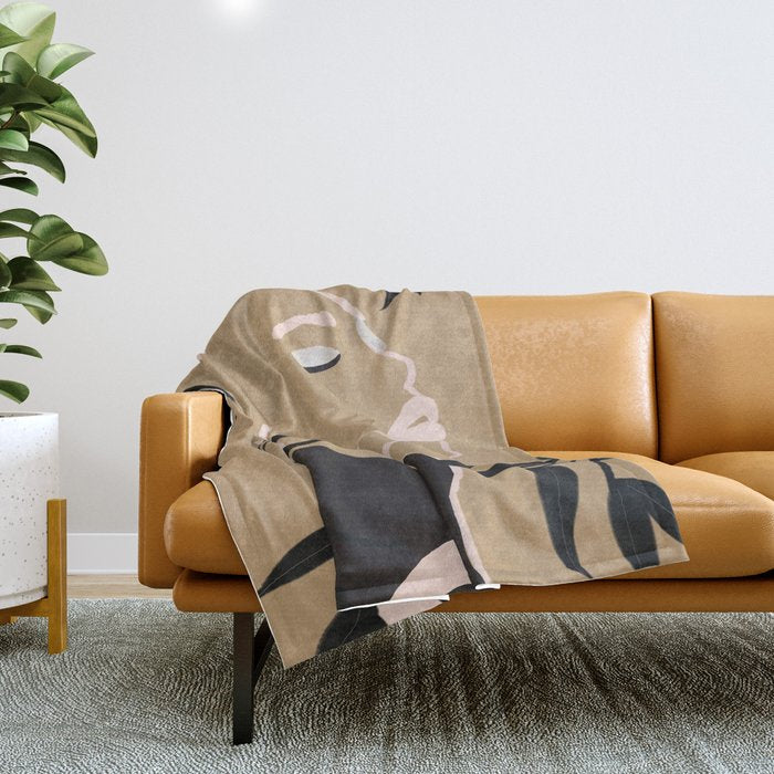 Breeze in the Garden 1 Throw Blanket Gallery Image 1