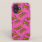 Tigers (Magenta and Marigold) iPhone Case Gallery Image 1
