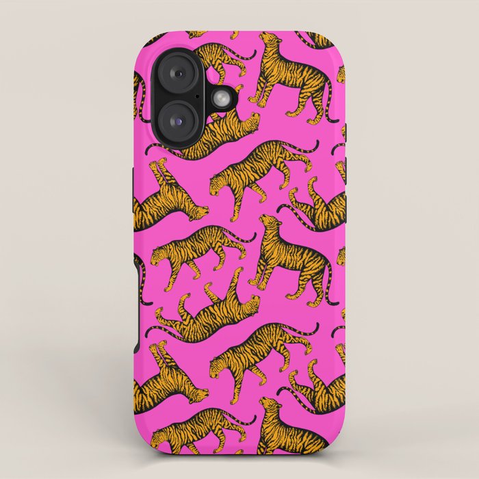 Tigers (Magenta and Marigold) iPhone Case Gallery Image 1