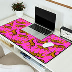Tigers (Magenta and Marigold) Desk Mat Gallery Image 2