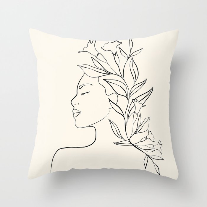 Blooming I Throw Pillow Gallery Image 6