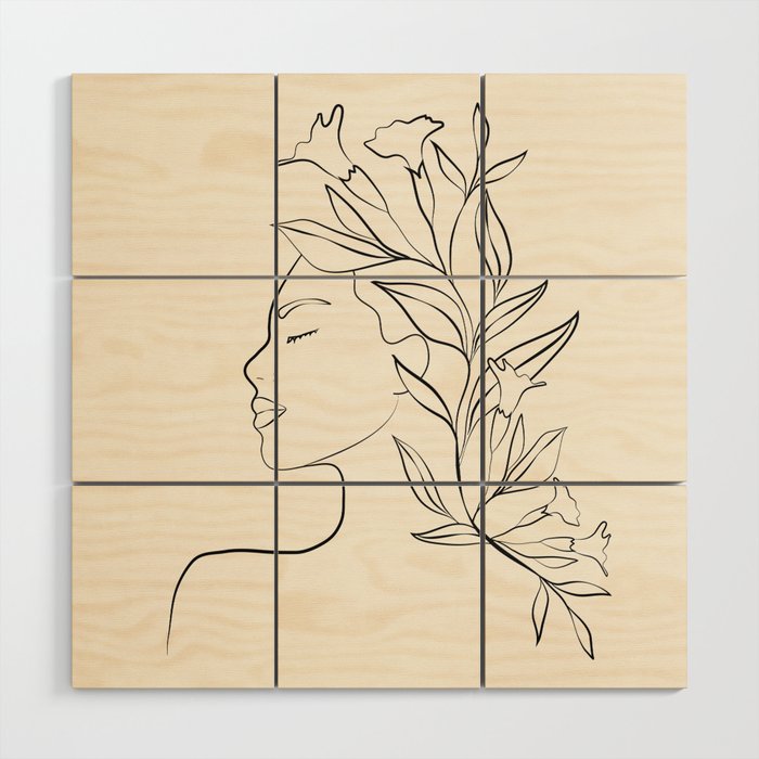 Blooming I Wood Wall Art Gallery Image 1