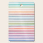 Colorful Soft Stripes Pattern Cutting Board Gallery Image 1