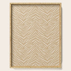 Zebra Stripe - sandy neutral Serving Tray Gallery Image 1