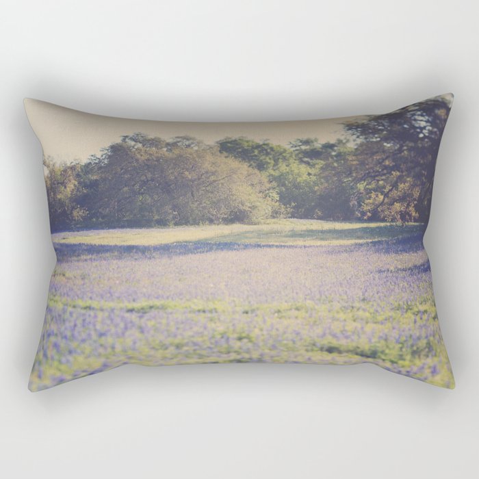 Bluebonnet Morning Rectangular Pillow Gallery Image 2
