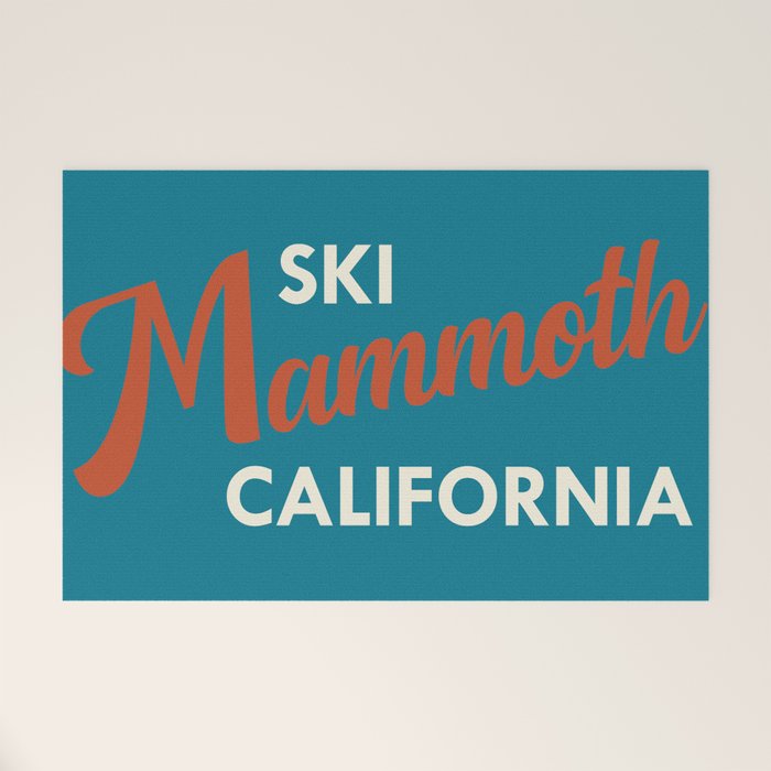 Vintage Mammoth Mountain Ski Poster Welcome Mat Gallery Image 1