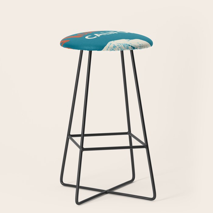 Vintage Mammoth Mountain Ski Poster Stool Gallery Image 1